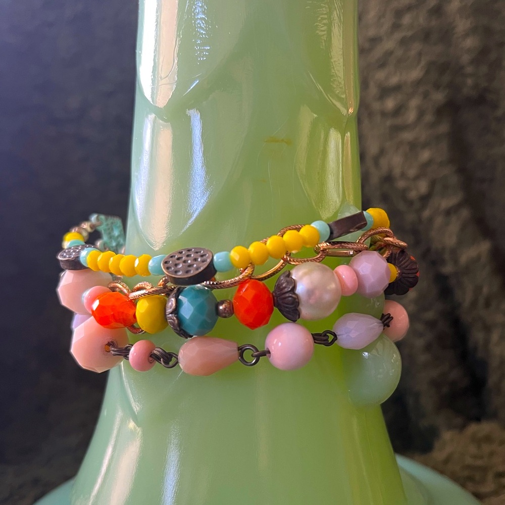 Colorful Beaded Bracelet Set